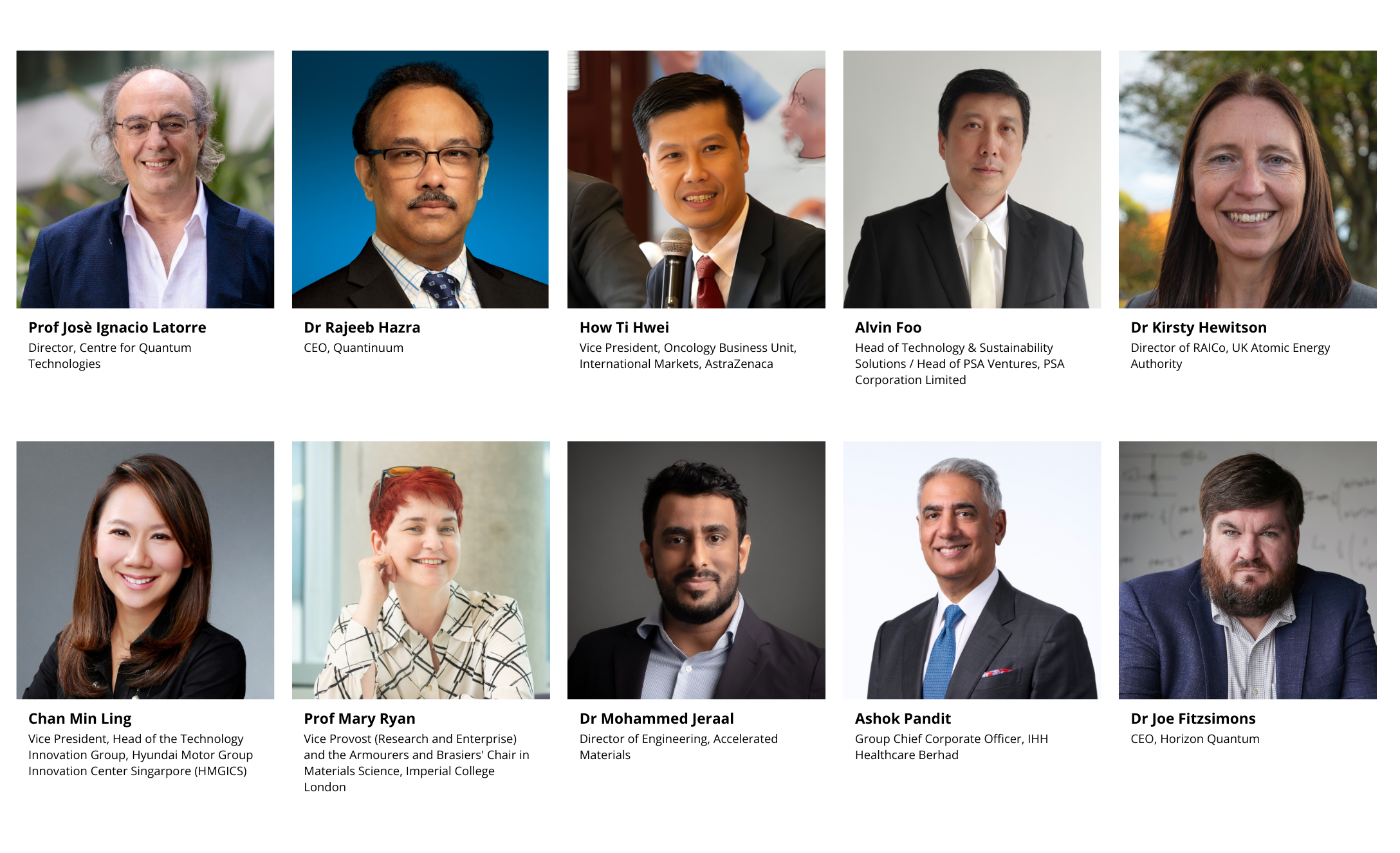 Grid of 10 speakers from last year at SWITCH